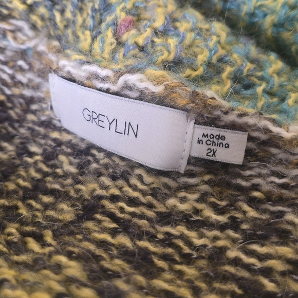 Greylin For Anthropologie Natalia Fringed Cardigan Size 2X - Picture 10 of 12